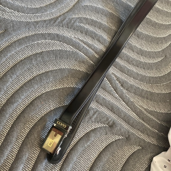 GUCCI RARE black handsome clipping belt 46/115 - Picture 7 of 10